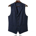 Berkeley Navy Wool-Blend Waistcoat