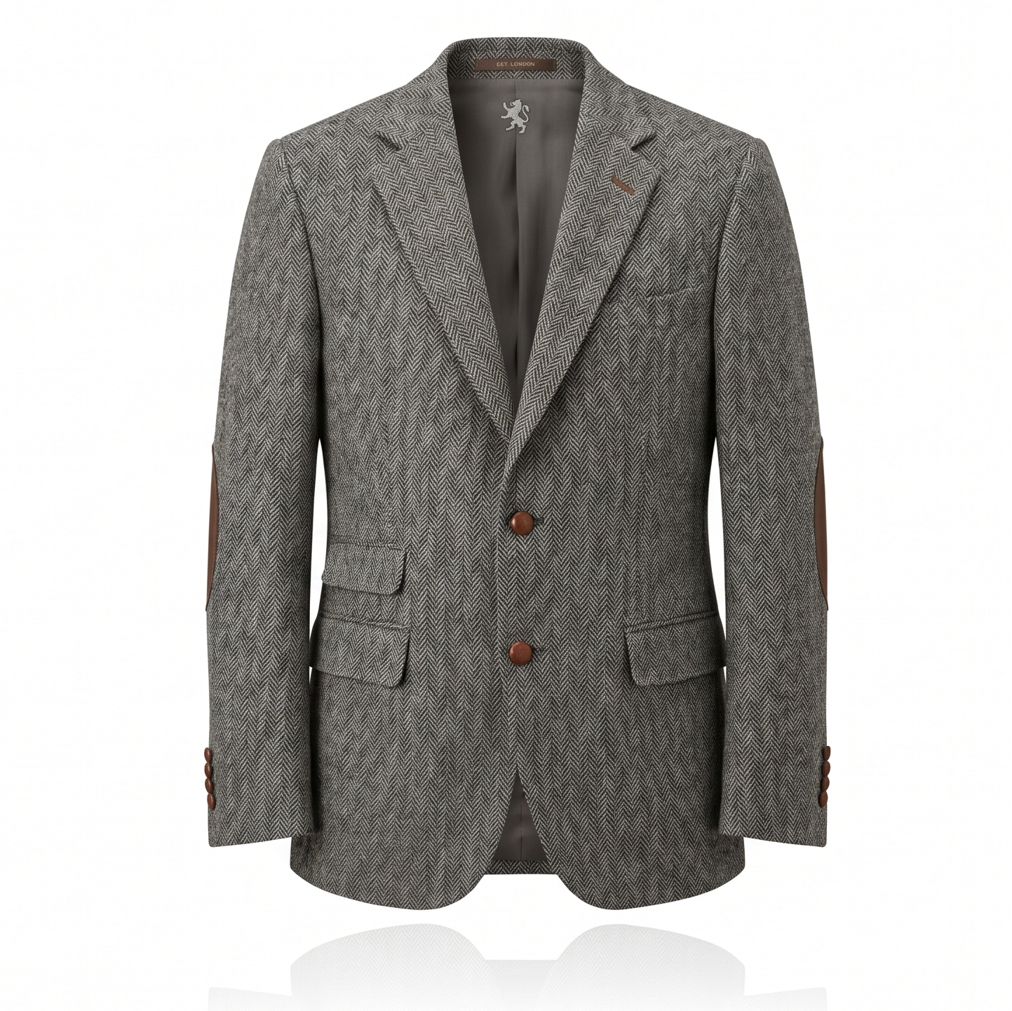 Luxury Herringbone Tweed Blazer