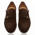 Mayfair Suede Double Monk Strap Shoes