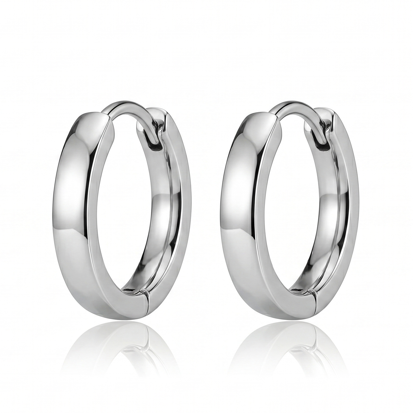 Mayfair Minimalist Stainless Steel Hoop Earrings