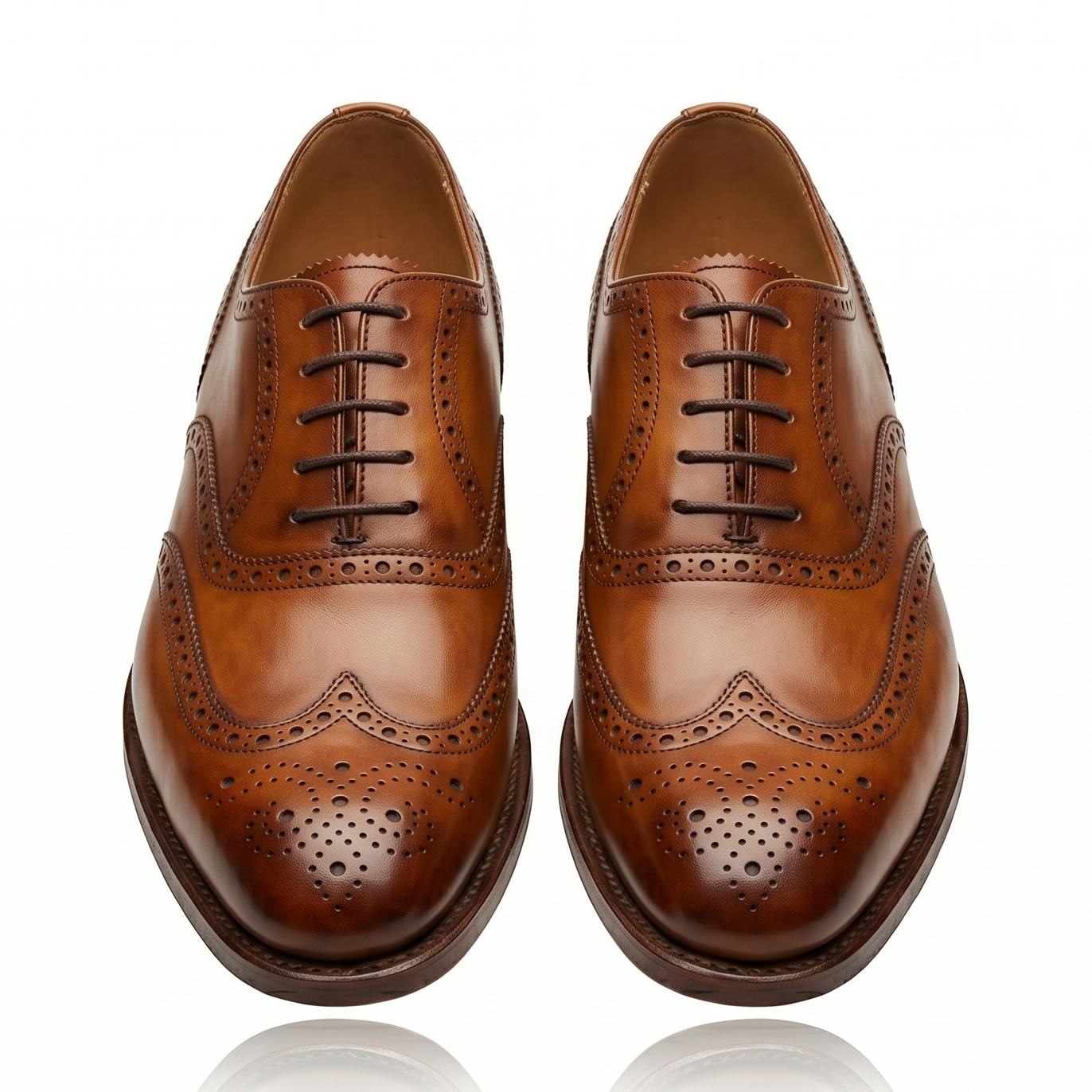 Westminster Hand-Burnished Leather Brogue Shoes